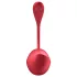 Satisfyer Shiny Petal - vibrační vajíčko s dálkovým ovládáním - červené