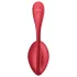 Satisfyer Shiny Petal - vibrační vajíčko s dálkovým ovládáním - červené