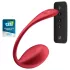 Satisfyer Shiny Petal - vibrační vajíčko s dálkovým ovládáním - červené