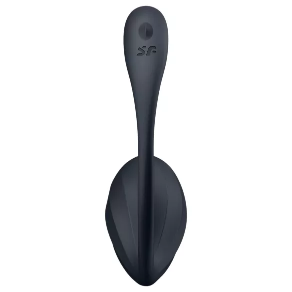 Satisfyer - vibrační vajíčko s dálkovým ovládáním - vroubkované - černé