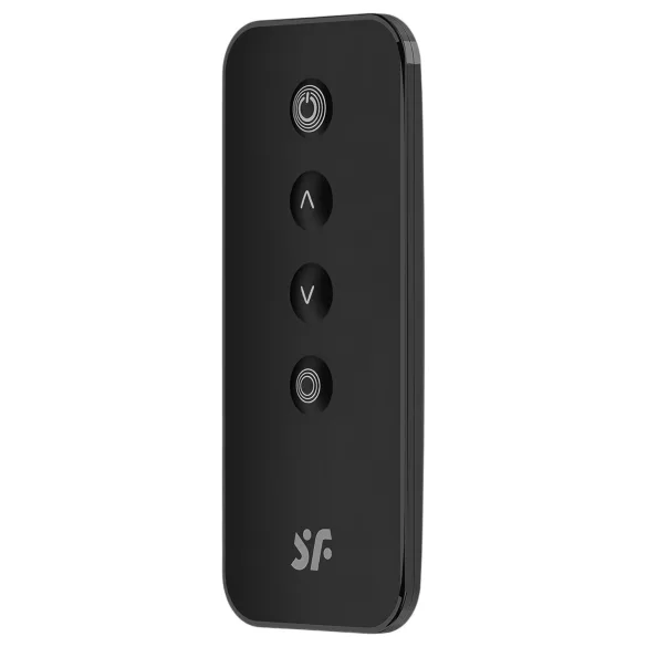 Satisfyer - vibrační vajíčko s dálkovým ovládáním - vroubkované - černé