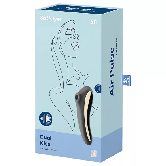 Satisfyer Dual Kiss - vibrační stimulátor na klitoris a vagínu
