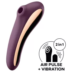   Satisfyer Dual Kiss - 2v1, vaginální a klitorální vibrátor (fialový)