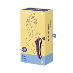  Satisfyer Dual Kiss - nabíjecí vaginální a klitorisový vibrátor (fialový)
