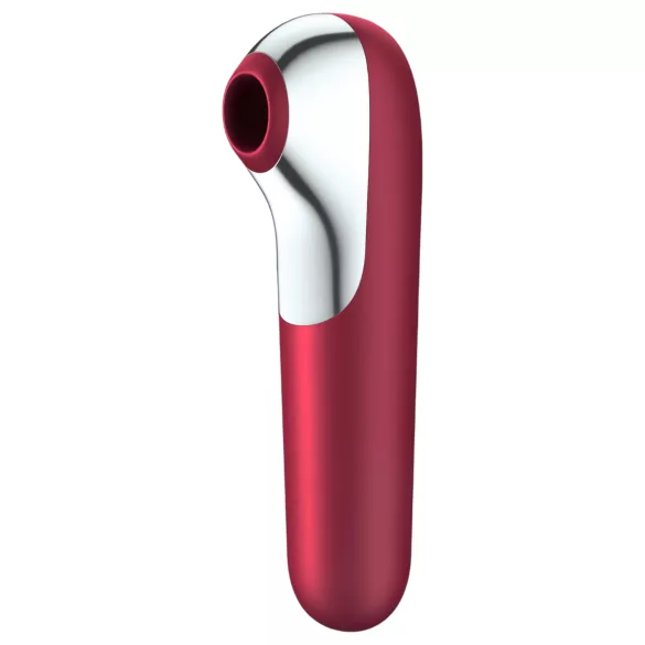 Satisfyer Dual Love - vibrátor na klitoris a vagínu - chytrý - červený