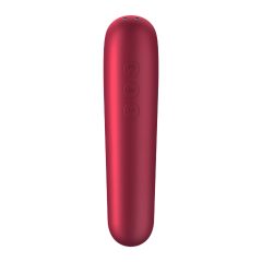  Satisfyer Dual Love - nabíjecí, vodotěsný smart vibrátor na klitoris a vagínu (červený)