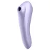 Satisfyer Dual Pleasure - chytrý 2v1 vibrátor s vlnami vzduchu - fialový