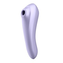  Satisfyer Dual Pleasure - nabíjecí, vodotěsný smart vibrátor na klitoris a vagínu (fialový)
