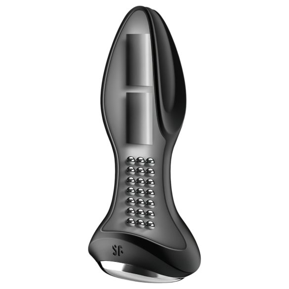 Satisfyer Rotator Plug 2 - anální vibrátor s perlami (černý)