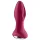Satisfyer - anální vibrátor s rotací a kuličkami - dobíjecí - červený
