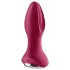 Satisfyer - anální vibrátor s rotací a kuličkami - dobíjecí - červený