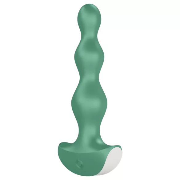Satisfyer - anální vibrátor s vibracemi - dobíjecí, vodotěsný, zelený
