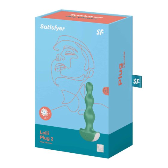 Satisfyer Lolli-Plug 2 - nabíjecí, vodotěsný anální vibrátor (zelený)