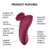 Satisfyer Sexy Secret - vibrační kalhotky ovládané aplikací (červené)