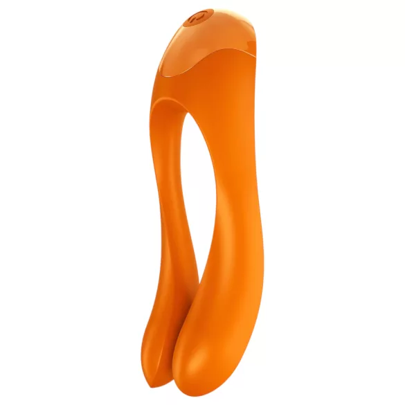 Satisfyer - vibrátor dvouramenný, vodotěsný, nabíjecí - oranžový