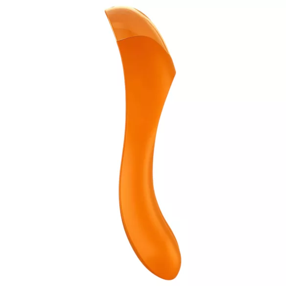 Satisfyer - vibrátor dvouramenný, vodotěsný, nabíjecí - oranžový