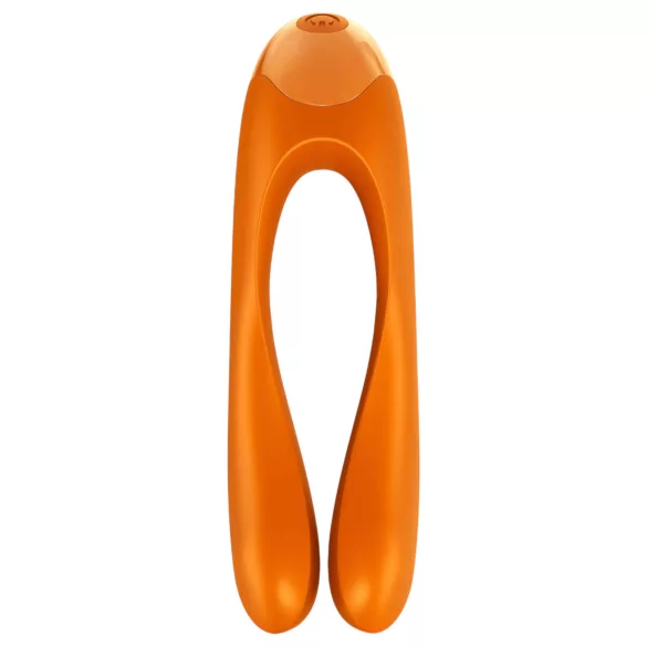 Satisfyer - vibrátor dvouramenný, vodotěsný, nabíjecí - oranžový