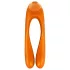 Satisfyer - vibrátor dvouramenný, vodotěsný, nabíjecí - oranžový