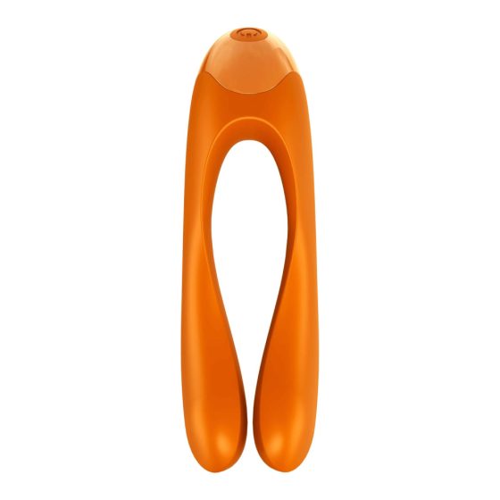 Satisfyer Candy Cane - nabíjecí, vodotěsný vibrátor s dvěma ramínky (oranžový)
