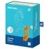 Satisfyer - vibrátor dvouramenný, vodotěsný, nabíjecí - oranžový
