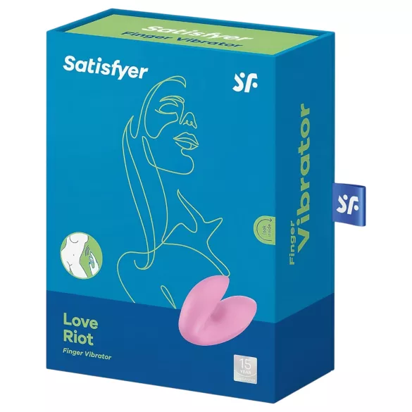 Satisfyer Love Riot - dobíjecí, vodotěsný prstový vibrátor (růžový)
