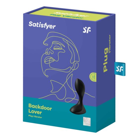 Satisfyer Backdoor Lover - nabíjecí, vodotěsný anální vibrátor (černý)