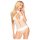 Penthouse - dámské body s halter krkem - bílá - M/L