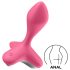 Satisfyer - anální vibrátor na dobíjení - růžový