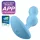 Satisfyer - anální vibrátor s dálkovým ovládáním - modrý