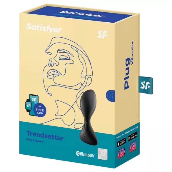 Satisfyer Trendsetter - anální vibrátor ovládaný aplikací (černý)