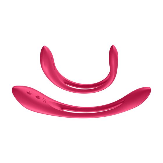 Satisfyer Elastic Joy - nabíjecí, flexibilní párový vibrátor (červený)