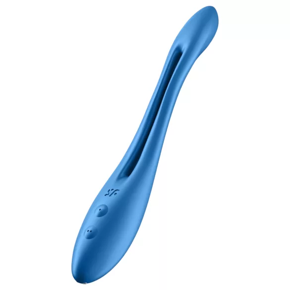 Satisfyer - párový vibrátor - flexibilní, dobíjecí - modrý