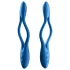 Satisfyer - párový vibrátor - flexibilní, dobíjecí - modrý