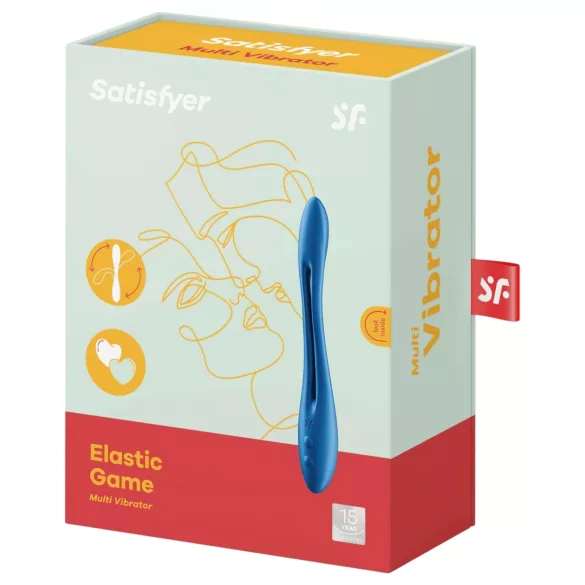 Satisfyer - párový vibrátor - flexibilní, dobíjecí - modrý