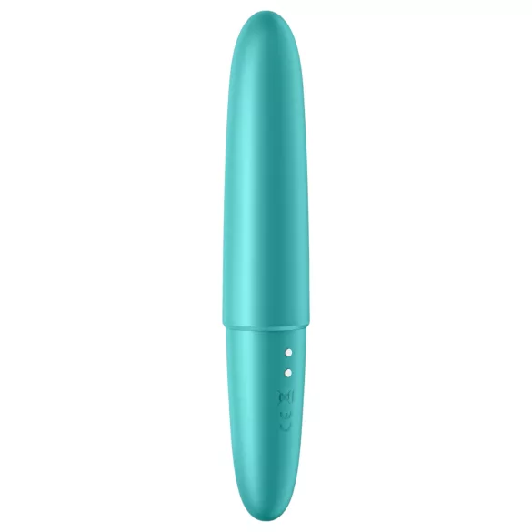 Satisfyer - mini vibrátor vodotěsný - Ultra Power Bullet 6 - tyrkysový