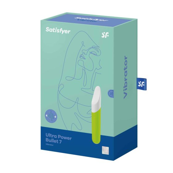 Satisfyer Ultra Power Bullet 7 - nabíjecí, vodotěsný vibrátor na klitoris (zelený)