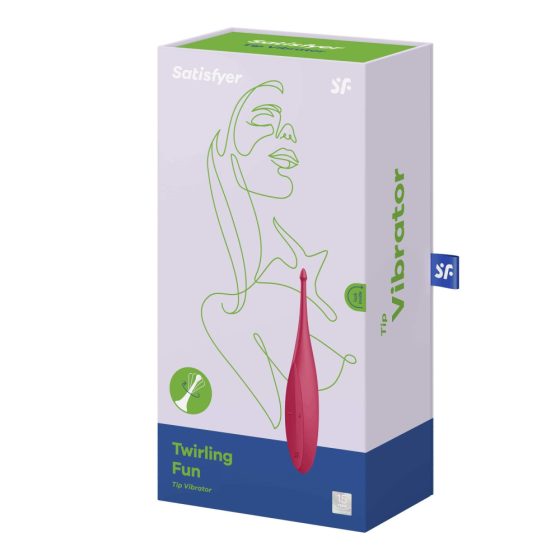 Satisfyer Twirling Fun - nabíjecí, vodotěsný vibrátor na klitoris (červený)