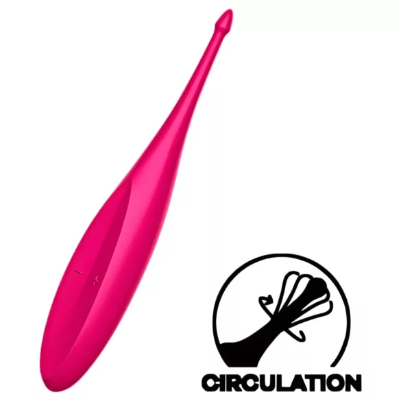 Satisfyer - vibrační stimulátor klitorisu - vodotěsný, dobíjecí silikon růžový