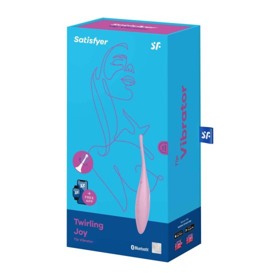 Satisfyer Twirling Joy - nabíjecí, voděodolný vibrátor na klitoris (růžový)