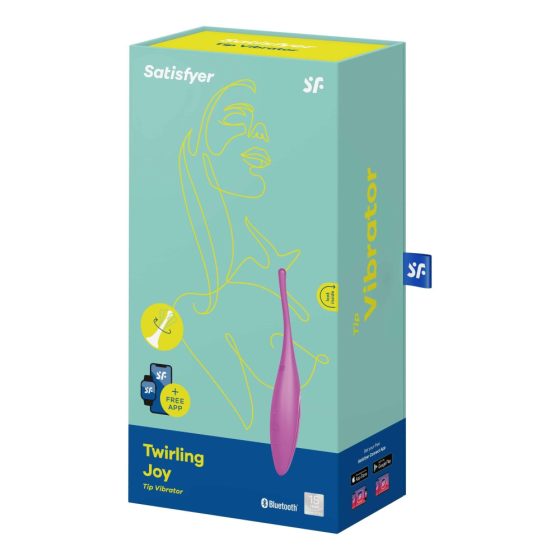 Satisfyer Twirling Joy - nabíjecí, voděodolný vibrátor na klitoris (fialový)