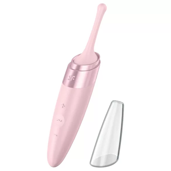 Satisfyer Twirling Delight - vibrační stimulátor klitorisu - vodotěsný - růžový