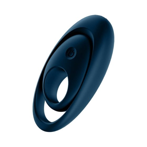 Satisfyer Gloriouse Duo - nabíjecí, vodotěsný vibrační kroužek na penis (modrý)