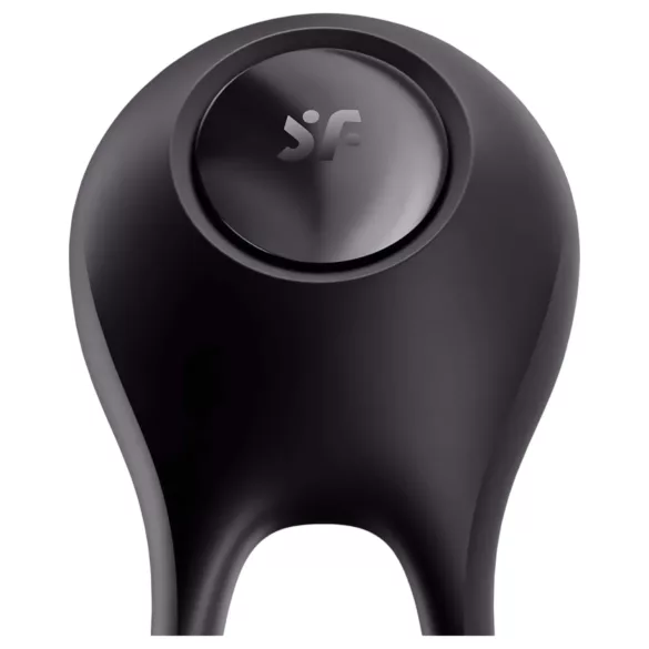 Satisfyer Majestic Duo - vibrační vodotěsný erekční kroužek - černý, dobíjecí