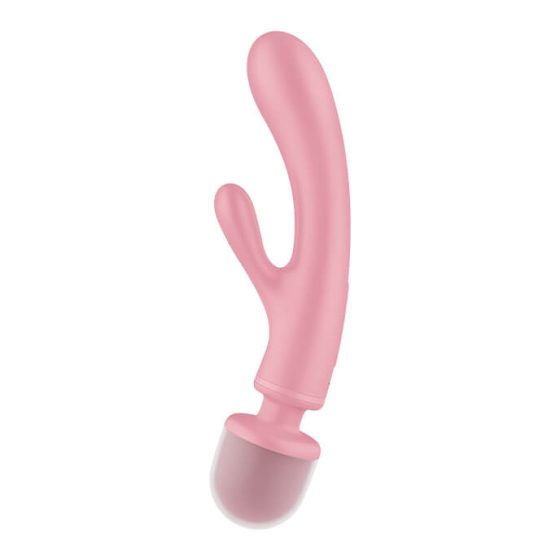 Satisfyer Triple Lover - vibrátor na bod G a masážní vibrátor (růžový)