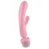 Satisfyer Triple Lover - vibrátor na G-bod a masáž - růžový