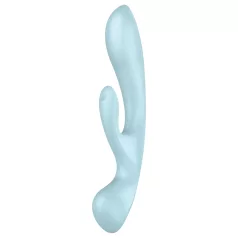   Satisfyer Triple Oh - akumulátorový vibrátor s ramenem na klitoris (modrý)