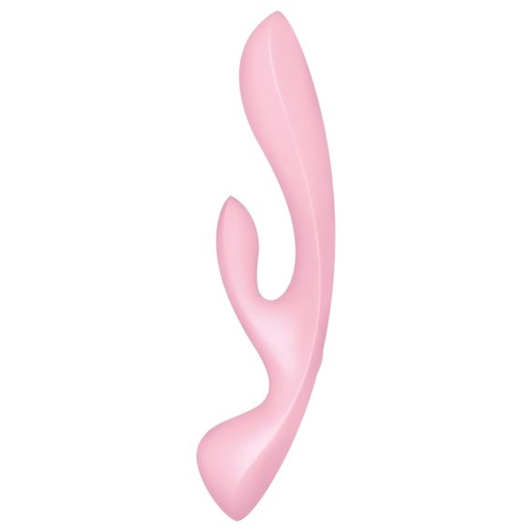 Satisfyer Triple Oh - akumulátorový, vibrační stimulátor klitorisu (růžový)