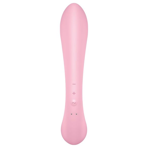 Satisfyer Triple Oh - akumulátorový, vibrační stimulátor klitorisu (růžový)