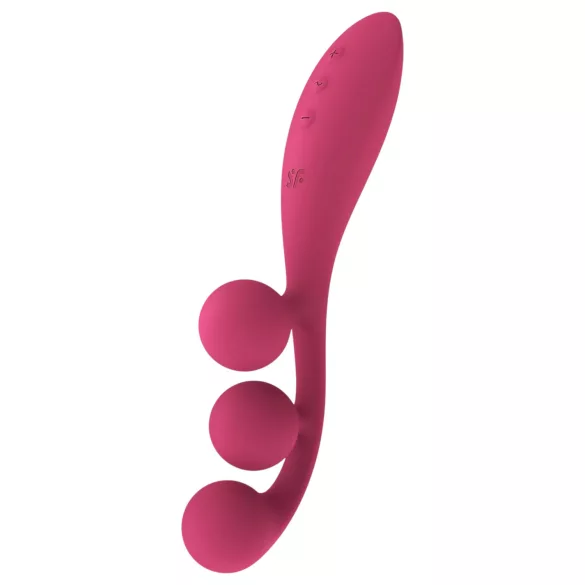 Satisfyer Tri Ball 1 - vibrační multifunkční vibrátor - dobíjecí - červený