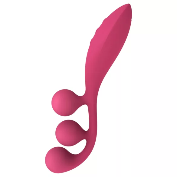Satisfyer Tri Ball 1 - vibrační multifunkční vibrátor - dobíjecí - červený
